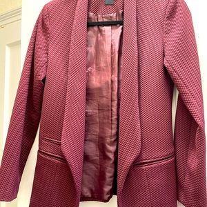 ASOS textured burgundy blazer